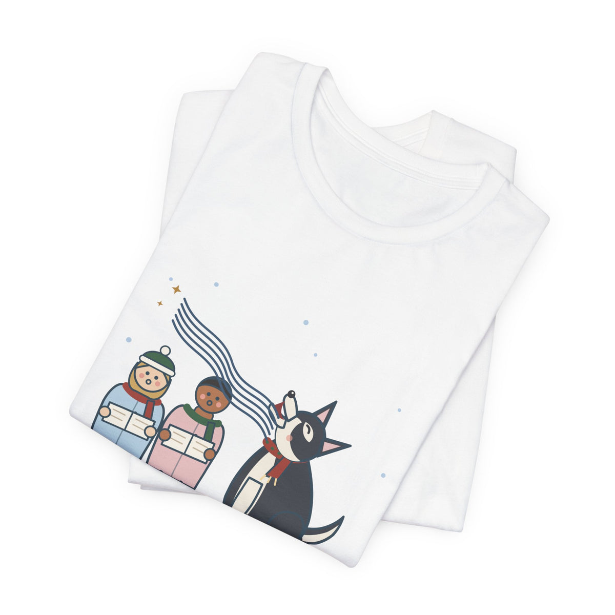 Siberian Husky Christmas T-Shirt - I Harmonize With Every Carol Funny Husky Tee