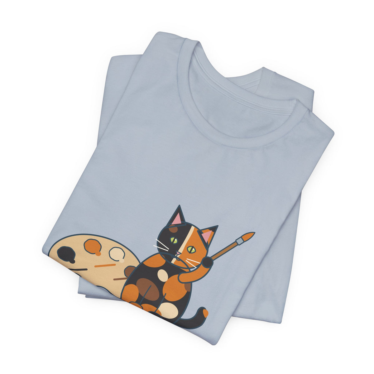Tortoiseshell Cat T-Shirt - Made From Leftover Cat Colors Tortie Cat Tee