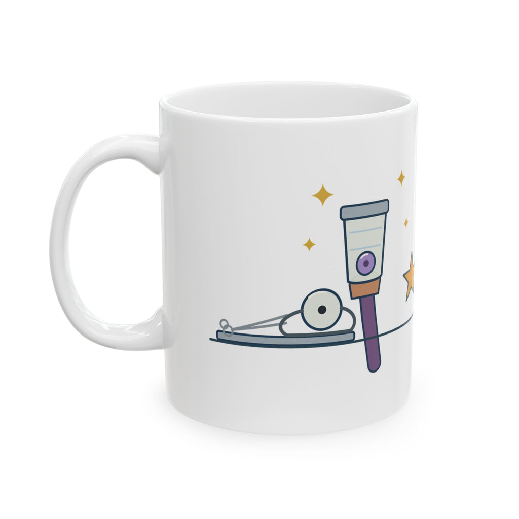 ENT Nurse Coffee Mug 11oz - Found the Bead, Left Nostril As Suspected, Otolaryngology Gift