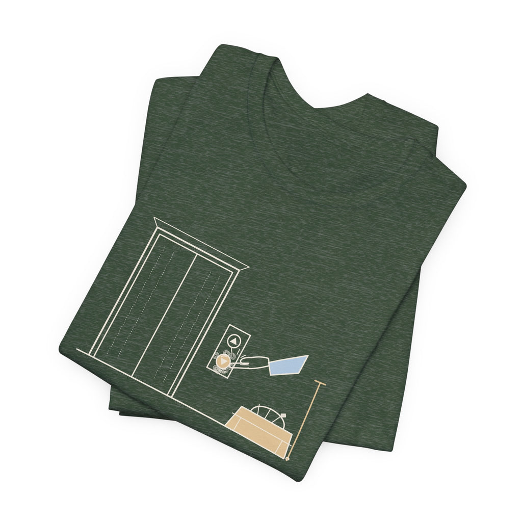 Elevator Mechanic T-Shirt - Press It Once. I Promise It Heard You. Funny Trade Tee