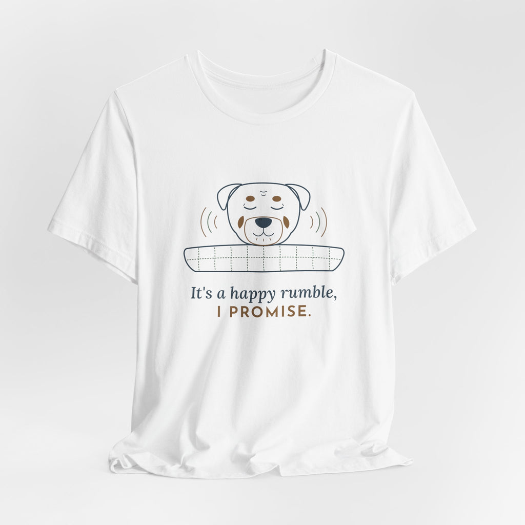Rottweiler T-Shirt - It's a Happy Rumble, I Promise Gentle Rottie Owner Tee