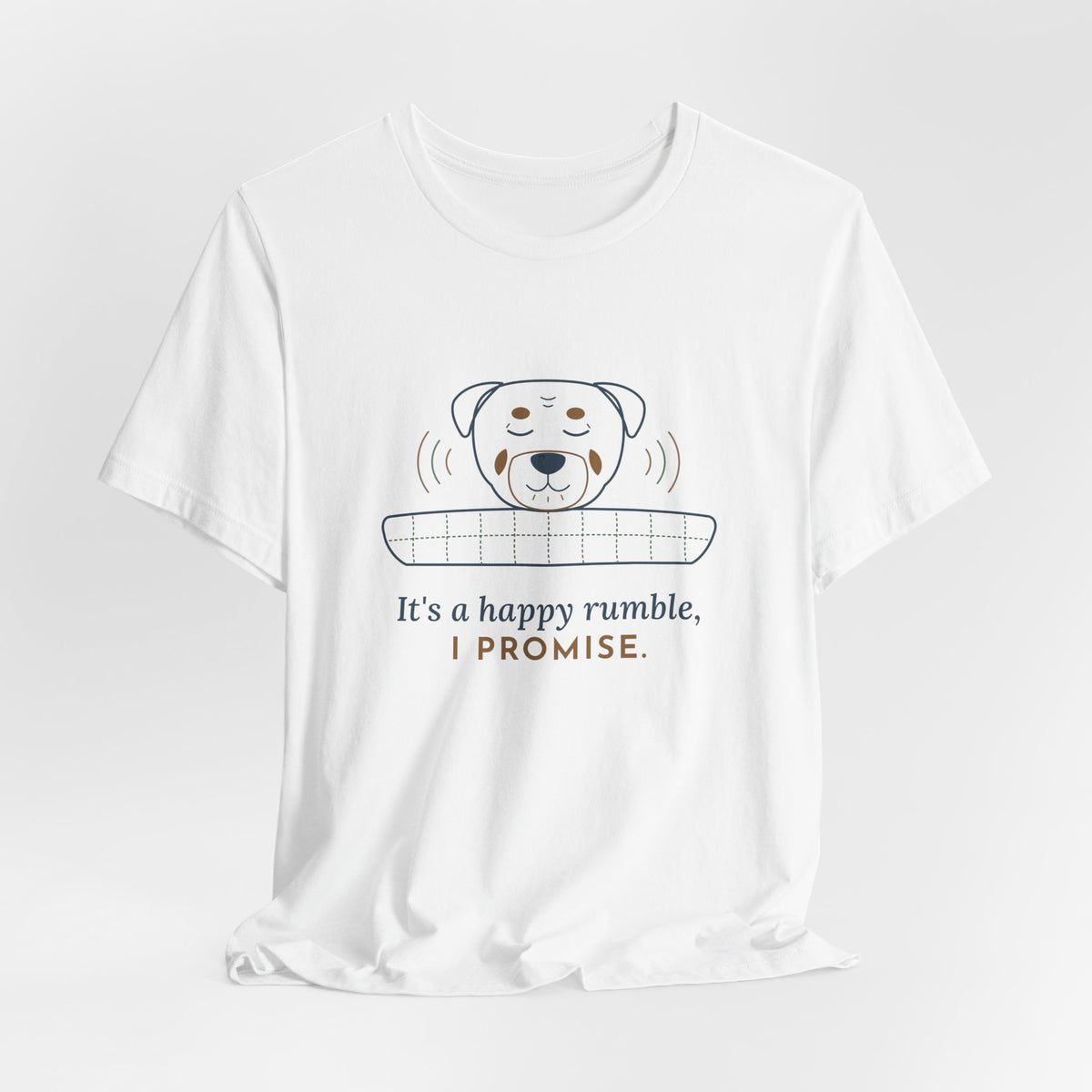 Rottweiler T-Shirt - It's a Happy Rumble, I Promise Gentle Rottie Owner Tee