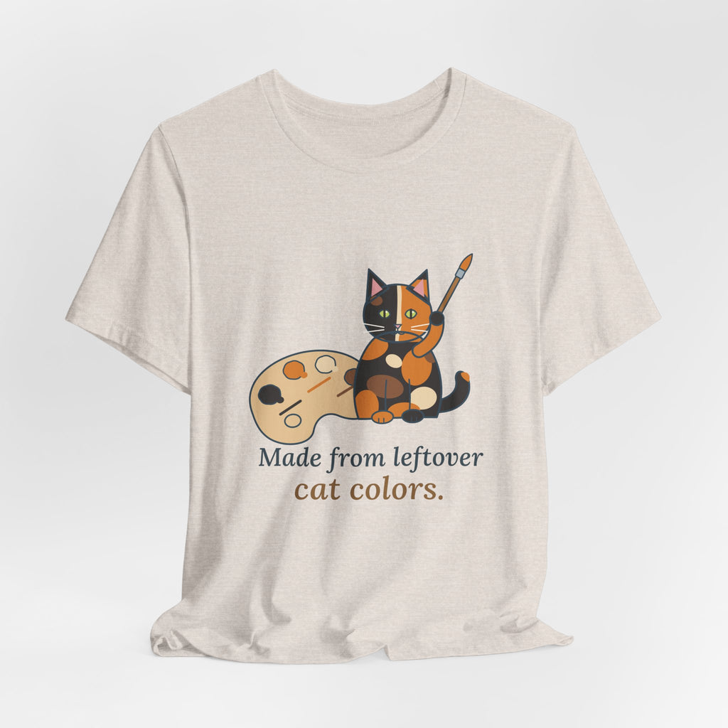Tortoiseshell Cat T-Shirt - Made From Leftover Cat Colors Tortie Cat Tee