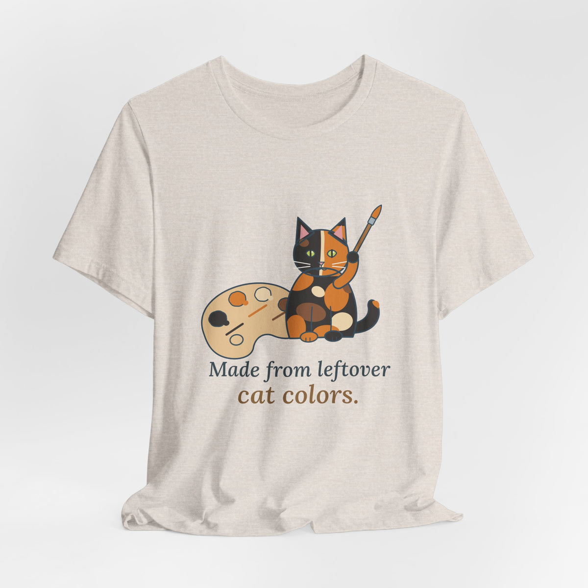 Tortoiseshell Cat T-Shirt - Made From Leftover Cat Colors Tortie Cat Tee