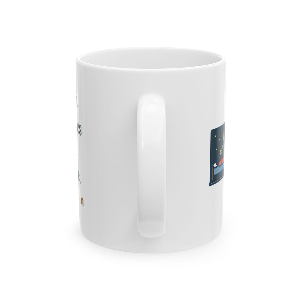 Franklin Wisdom Quote Mug, Early to Bed and Early to Rise, Early Riser Moon and Rooster Coffee Mug 11oz