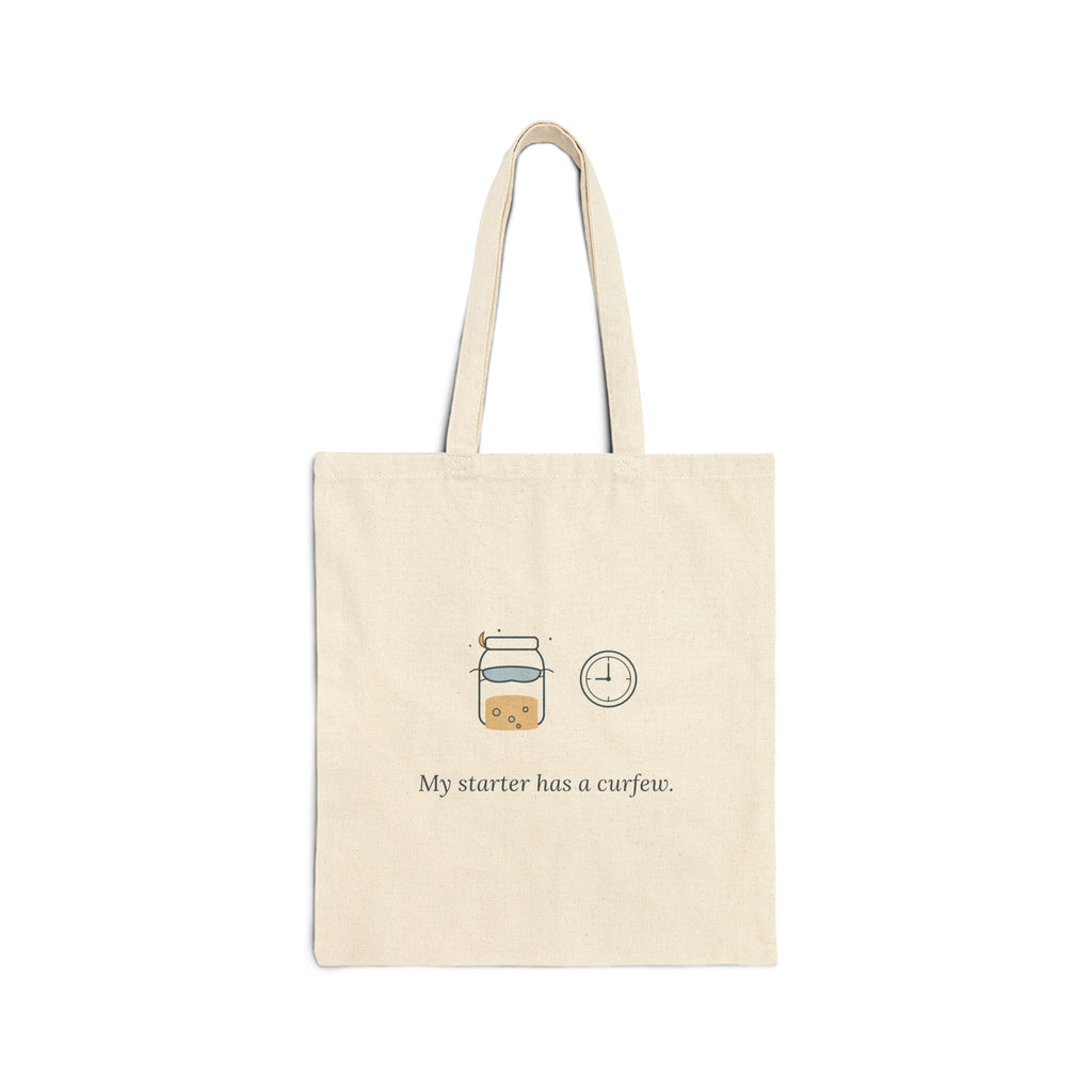 Sourdough Tote Bag - My Starter Has a Curfew Bread Baker Market Tote