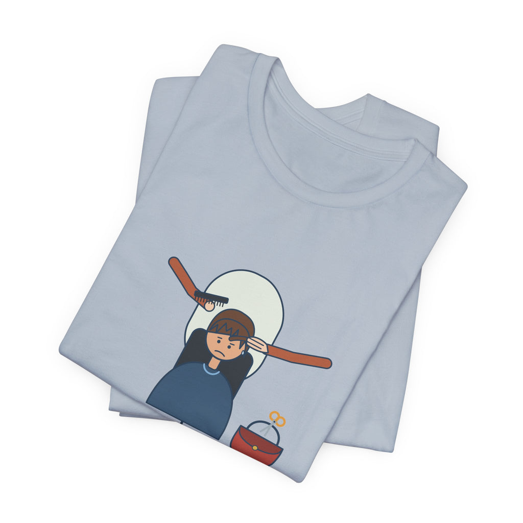Hairstylist T-Shirt - Who Cut Your Bangs? Oh. You Did. Funny Salon Tee