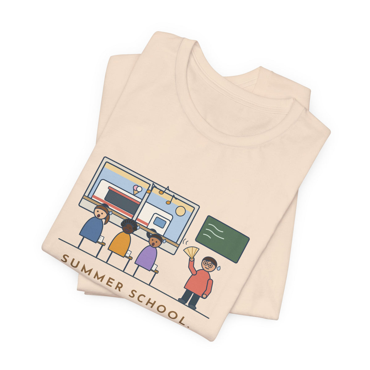 Summer School Teacher T-Shirt - The Ice Cream Truck Parked Outside Our Window