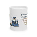 Birman Cat Coffee Mug - Sat in the Plumber's Toolbox for the Whole Repair