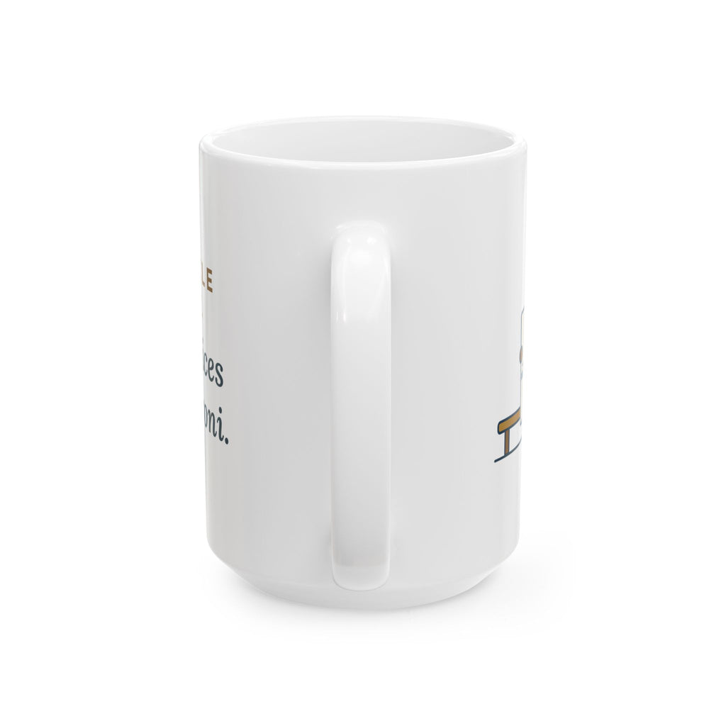 Large 15oz Precalculus Teacher Mug - Unit Circle Pepperoni