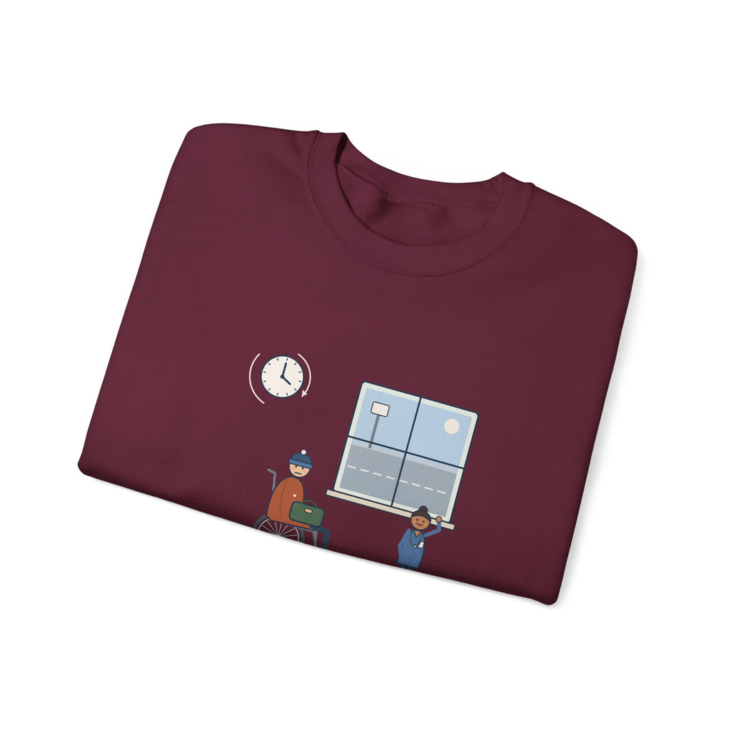 Med-Surg Nurse Crewneck Sweatshirt - The Discharge Is Done. The Ride Is On the Way