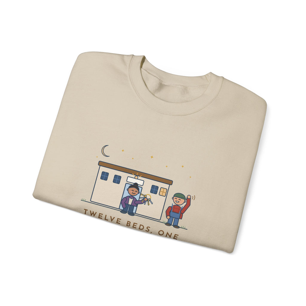 Critical Access Nurse Crewneck Sweatshirt - Twelve Beds, One Night Nurse, I Also Unlock the Door