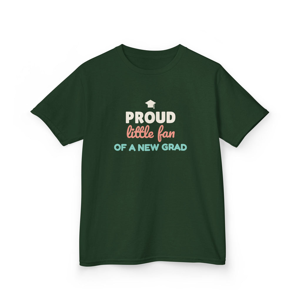 Proud Little Fan of a New Grad Youth T-Shirt, Graduation Kids Shirt