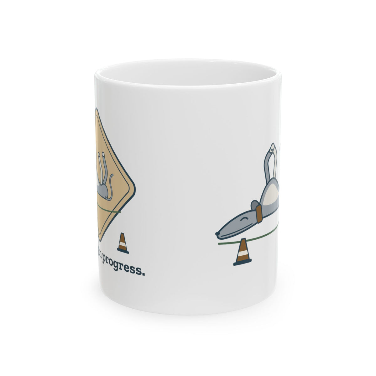 Greyhound Coffee Mug - Roaching in Progress Greyhound Lover Gift Mug