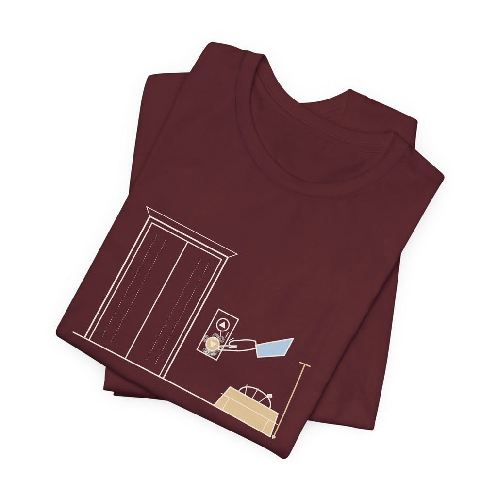 Elevator Mechanic T-Shirt - Press It Once. I Promise It Heard You. Funny Trade Tee