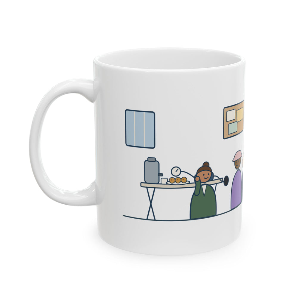 Faith Community Nurse Coffee Mug 11oz - Blood Pressure Checks After the Second Service
