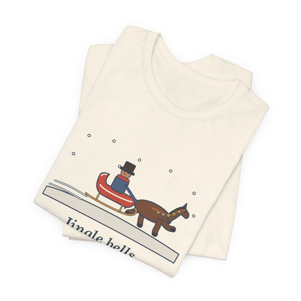Pierpont Quote T-Shirt, Sleigh Bells in the Snow, Christmas One-Horse Sleigh Tee