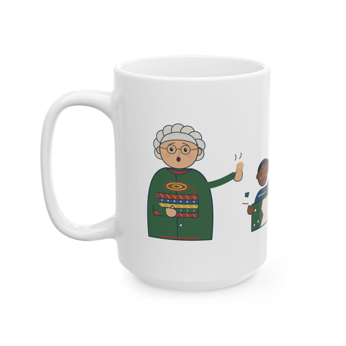 Large 15oz Grandma Mug - Unwrap Carefully. I'm Reusing That Paper. Holiday Gift
