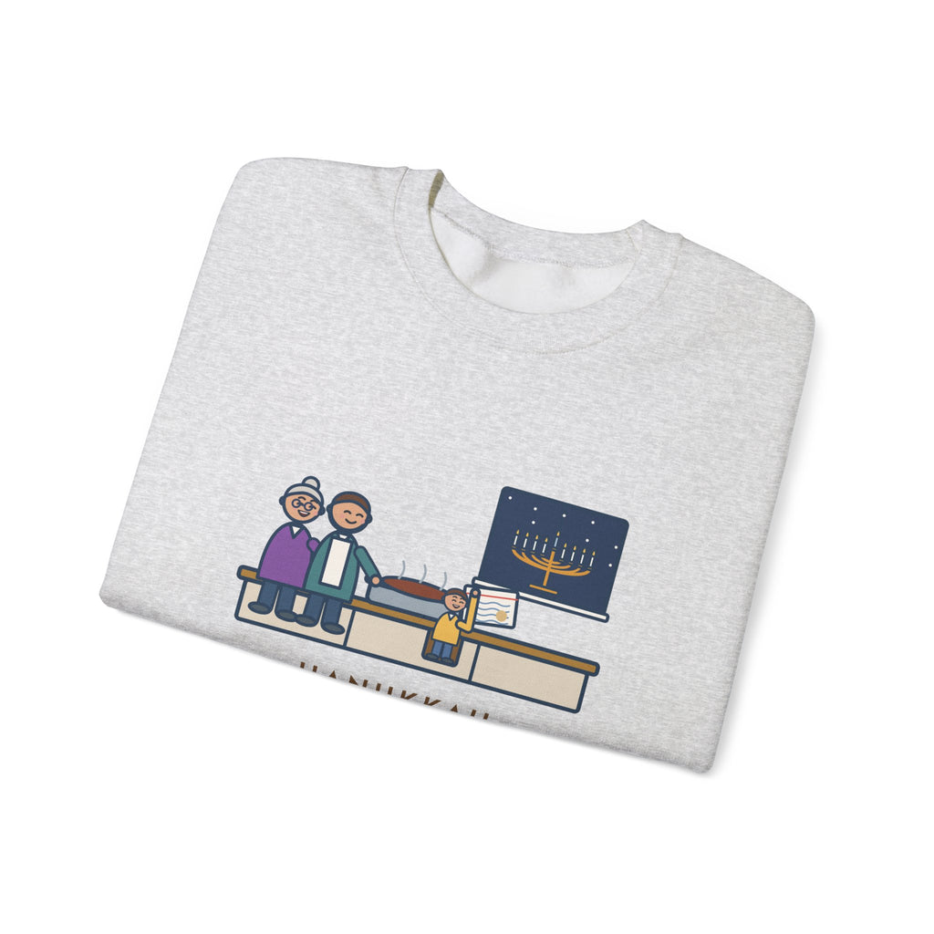 Hanukkah Brisket Sweatshirt, Grandma's Recipe, Three Generations, the Same Index Card, Funny Recipe Card Crewneck