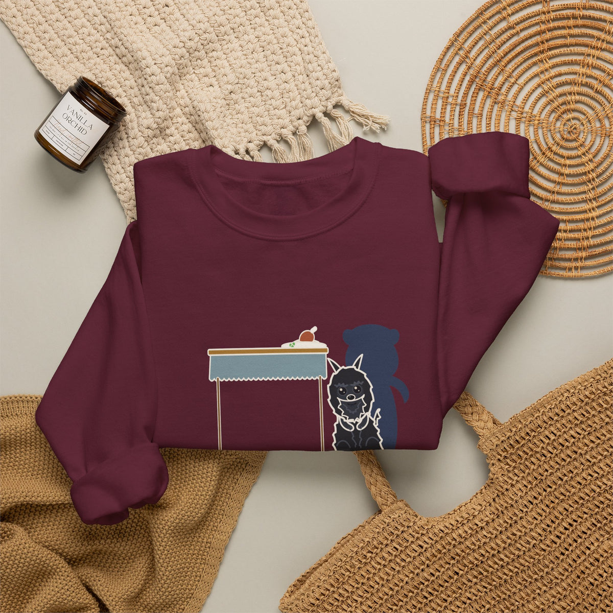 Affenpinscher Crewneck Sweatshirt - Sits Up at Dinner Like a Tiny Bear