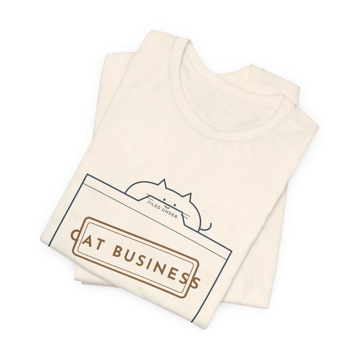 Funny Cat T-Shirt - Filed Under: Cat Business Office Humor Cat Lover Tee