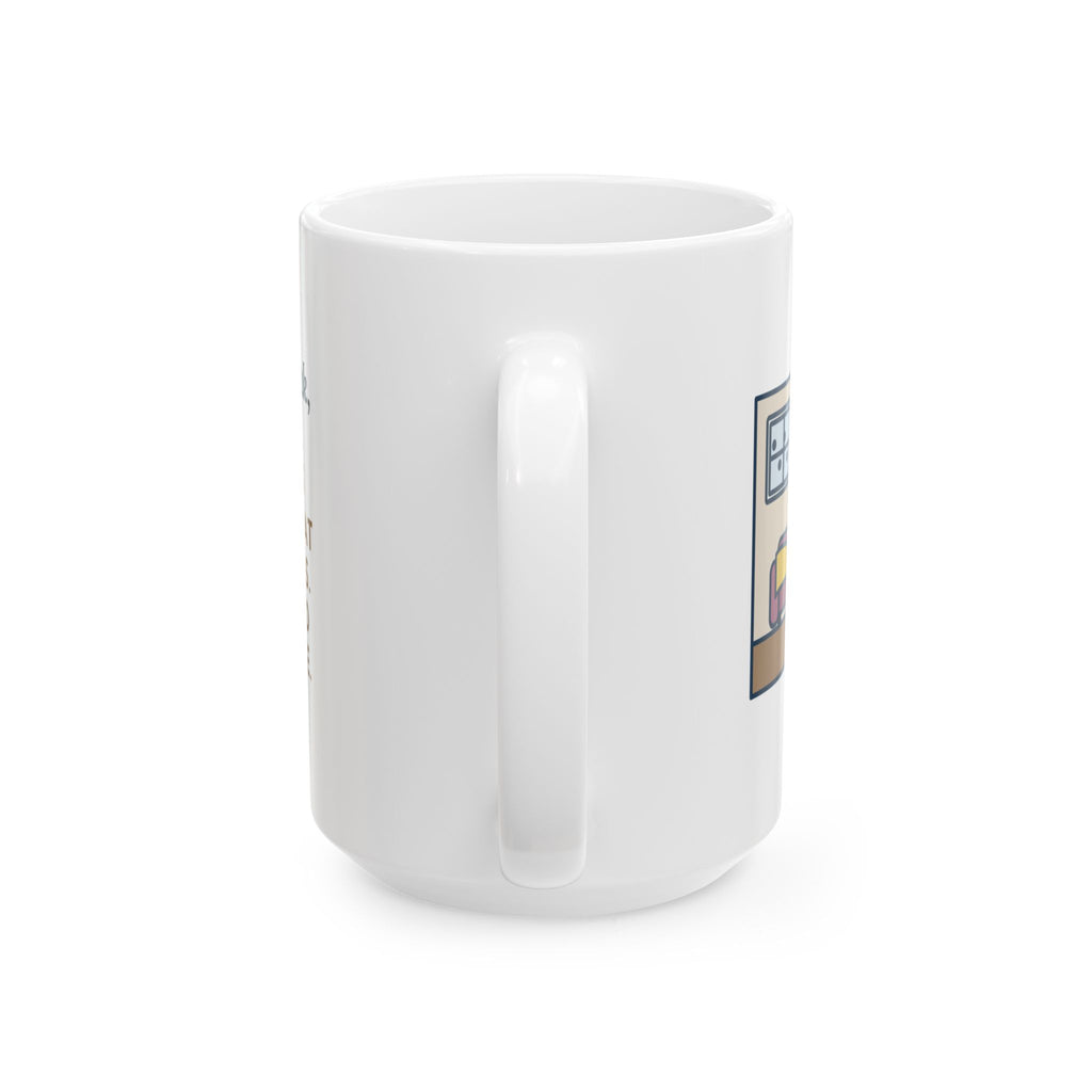 Day Nine, The Kids Asked Which Day It Was, I Checked My Phone 15oz Mug, Large Funny Winter Break Coffee Mug