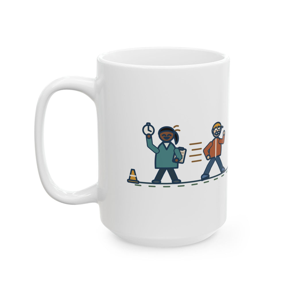 Large 15oz Pulmonary Rehab Nurse Mug - Grandpa Lapped the Nurse