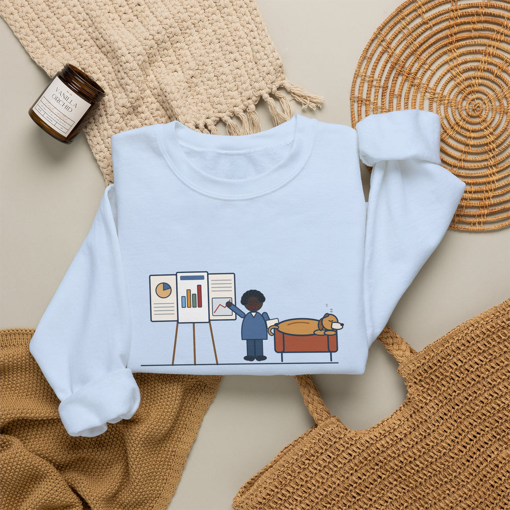 Doctor of Nursing Practice Sweatshirt, Read My Capstone Poster to the Dog Four Times Before the Defense, Funny Practice Run Crewneck