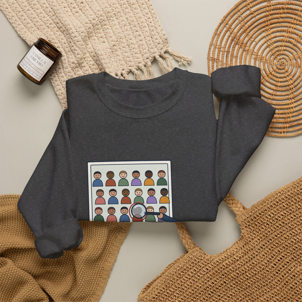 Yearbook Staff Crewneck Sweatshirt - Who's the Kid in Row Three?