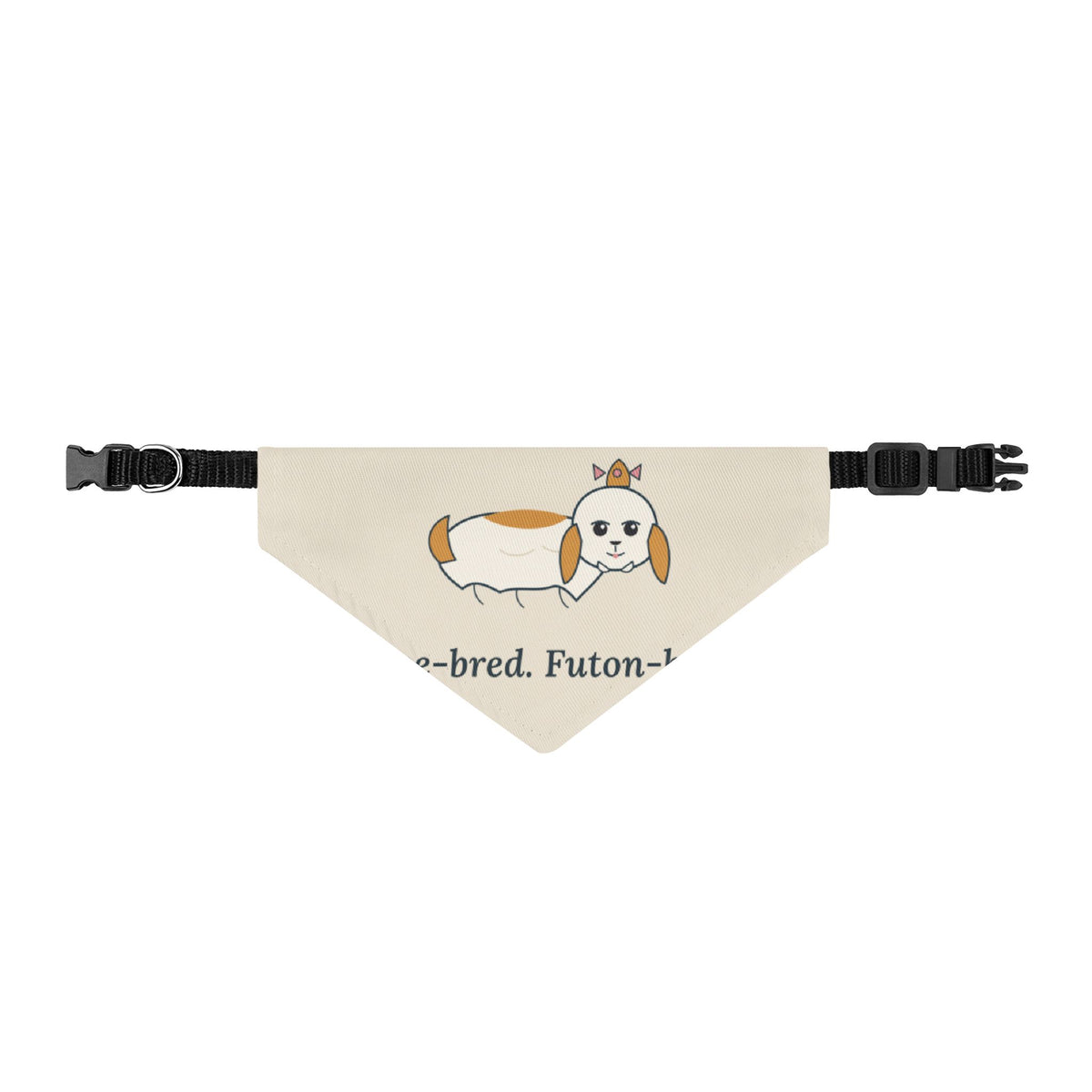 Shih Tzu Dog Bandana - Palace-Bred. Futon-Based. Clip-On Pet Bandana