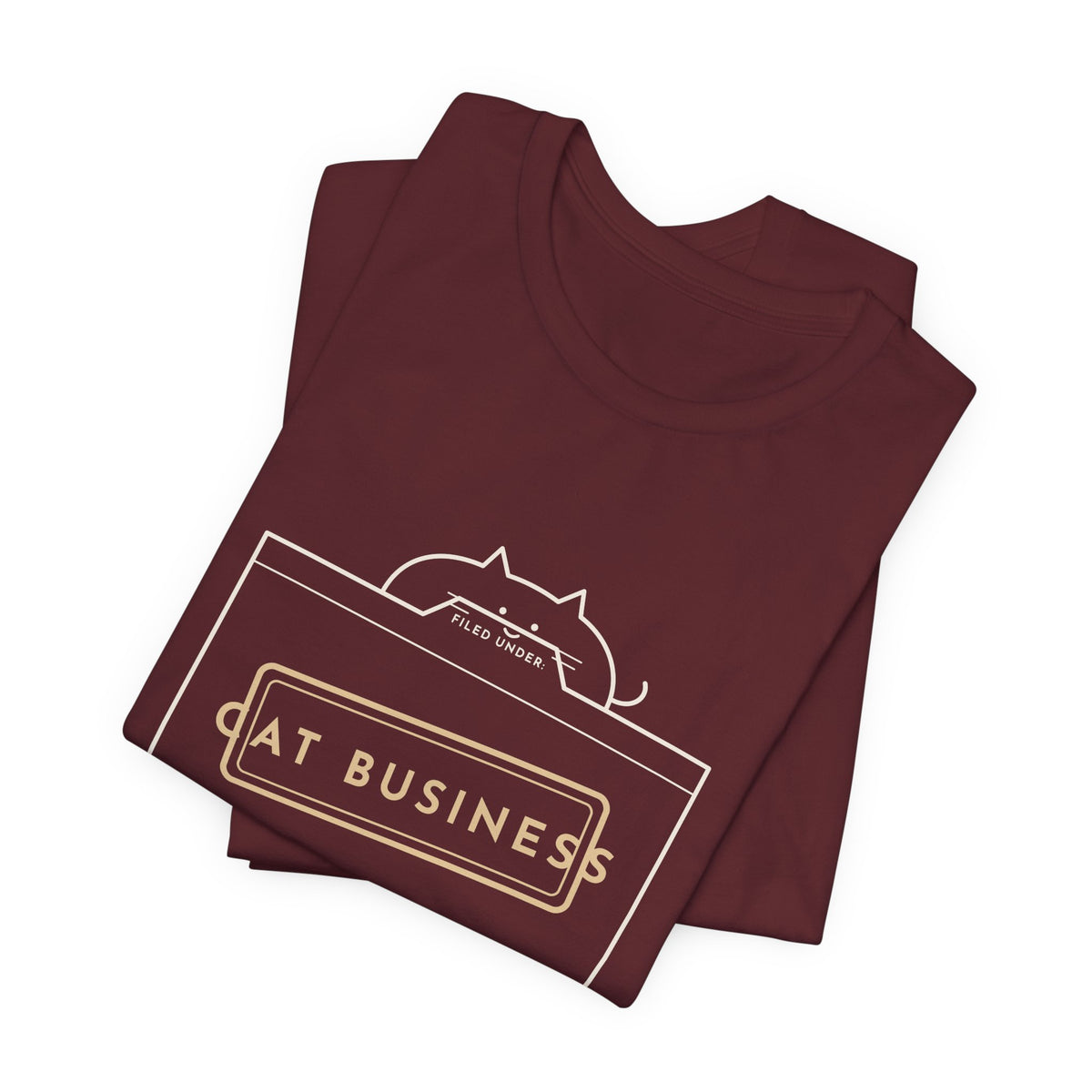 Funny Cat T-Shirt - Filed Under: Cat Business Office Humor Cat Lover Tee