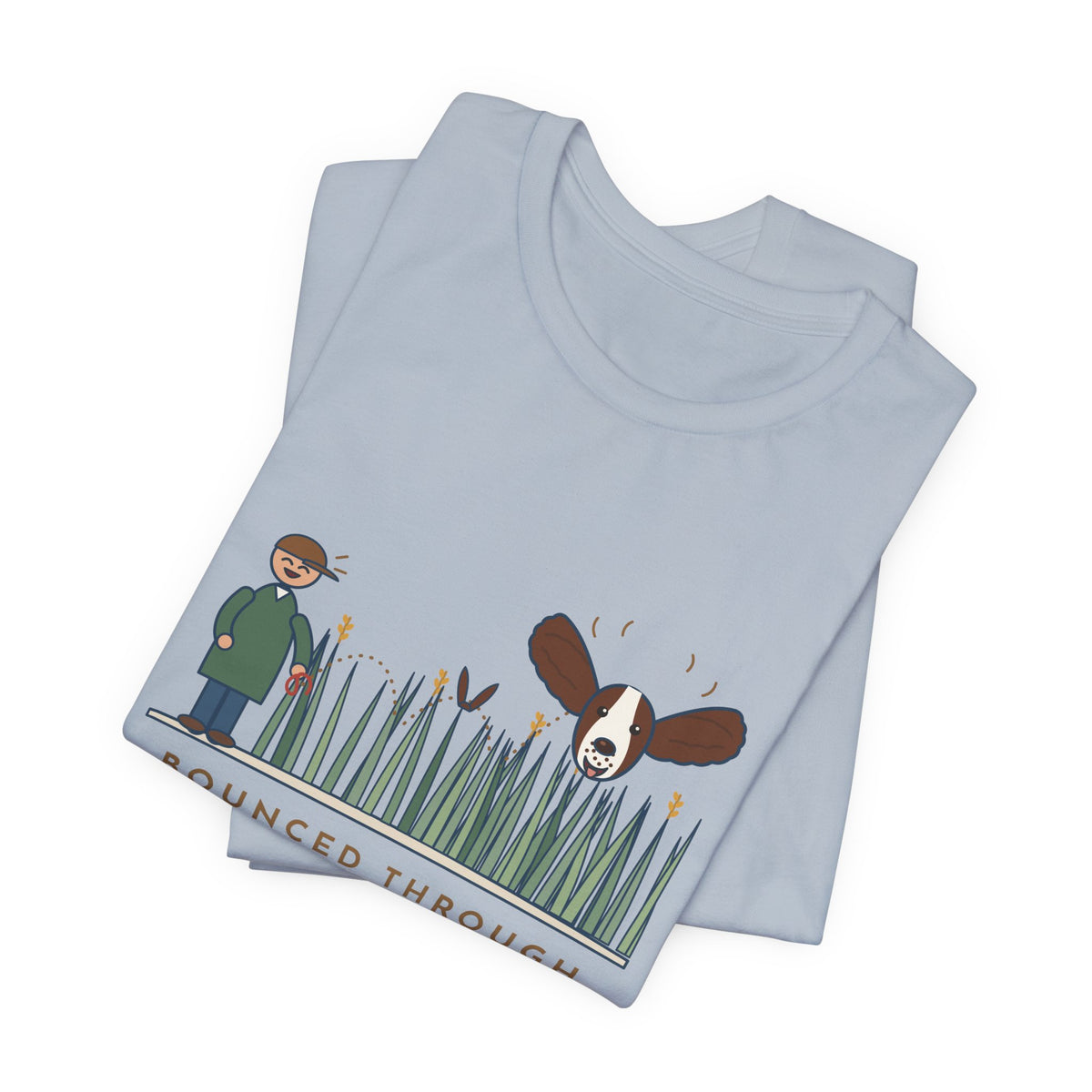 English Springer Spaniel T-Shirt - Bounced Through the Tall Grass, Only the Ears Showed Dog Tee