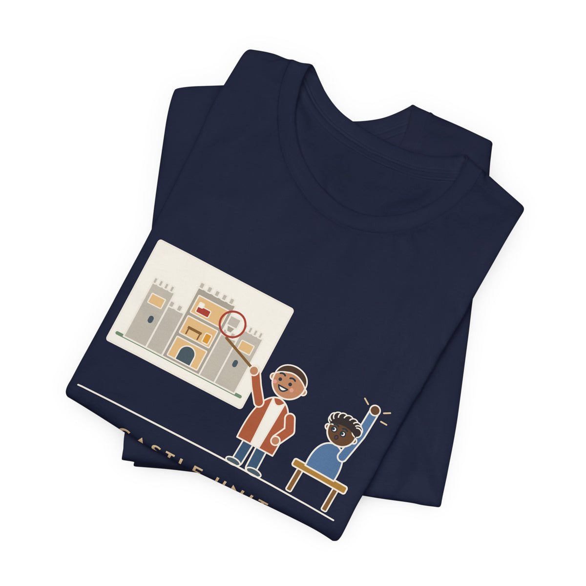 World History Teacher T-Shirt - Castle Unit, First Question: Where Were the Bathrooms
