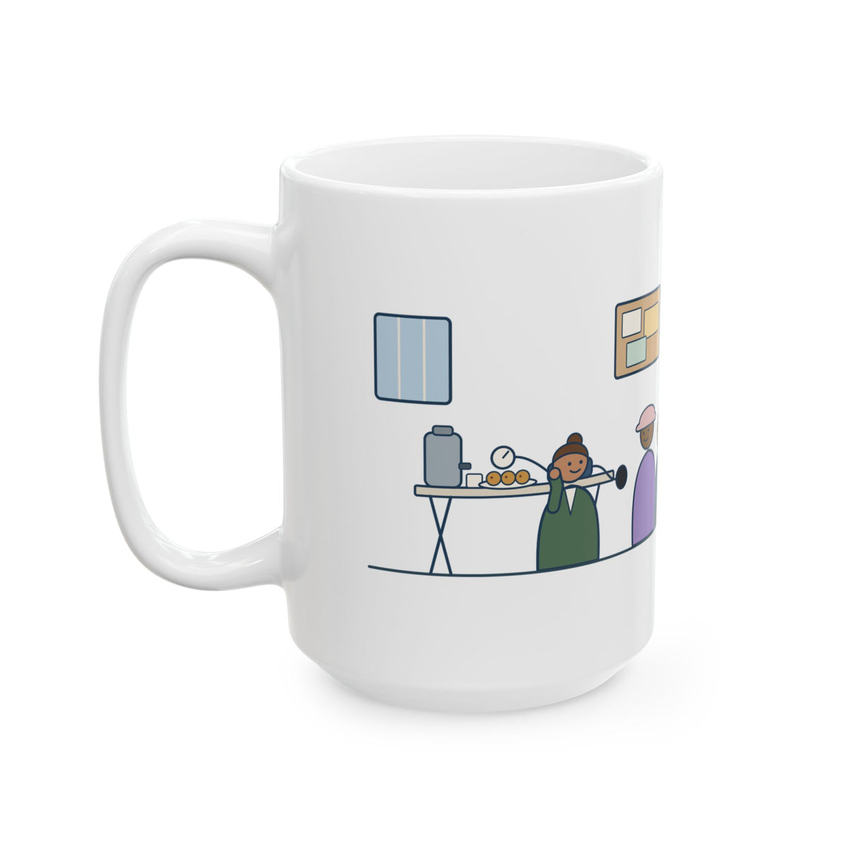 Large Faith Community Nurse Mug 15oz - Blood Pressure Checks After the Second Service