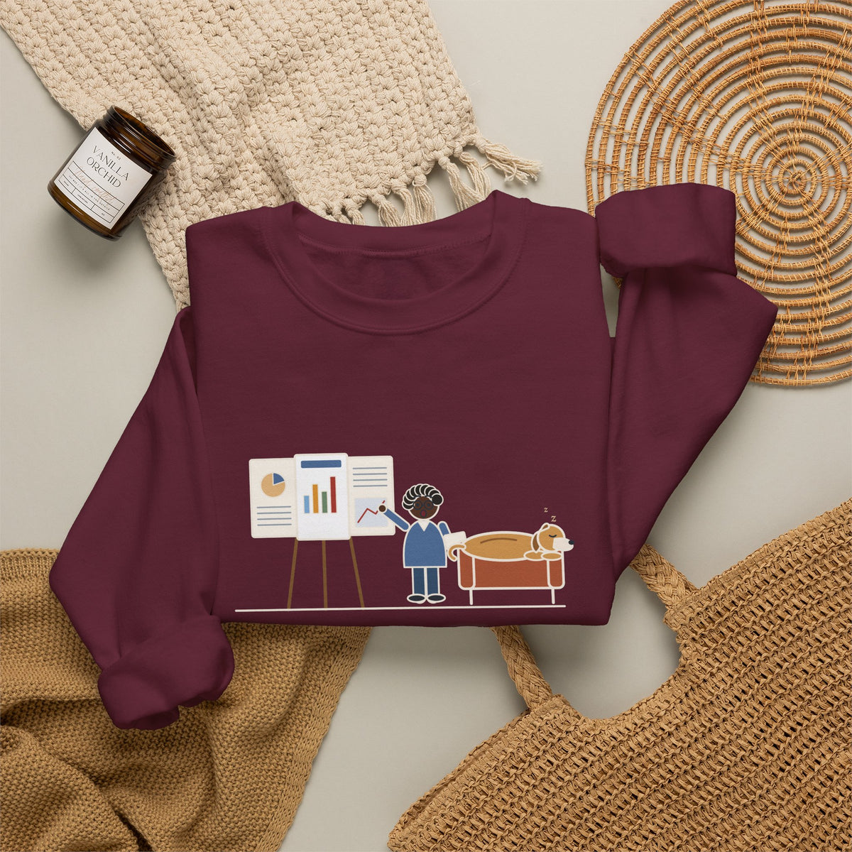 Doctor of Nursing Practice Sweatshirt, Read My Capstone Poster to the Dog Four Times Before the Defense, Funny Practice Run Crewneck