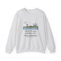 Adopt the Pace of Nature, Her Secret Is Patience Sweatshirt, Nature Emerson Quote Crewneck with Tortoise and Snail