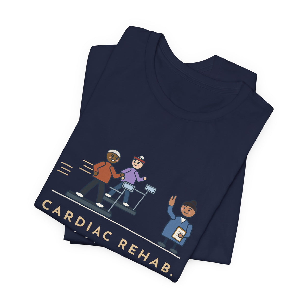 Cardiac Rehab Nurse T-Shirt - The Eighty-Year-Olds Race on the Treadmills