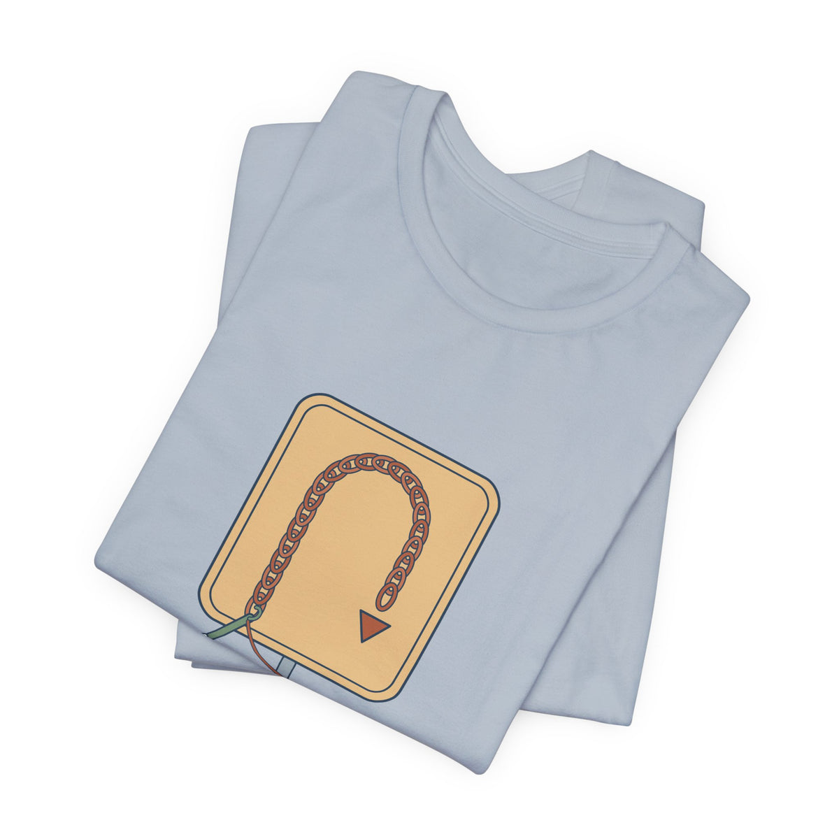 Crochet T-Shirt - Chain One, Turn. Funny Crochet Pattern Tee