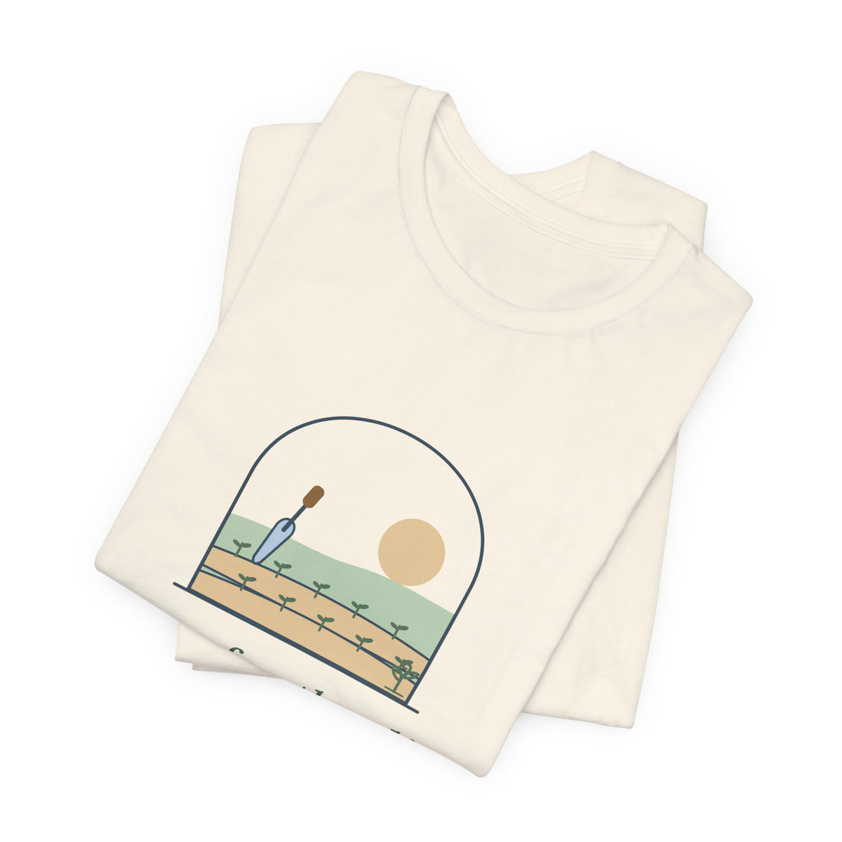 Gardening T-Shirt - Here for the Dirt and the Quiet. Garden Window Tee for Gardeners