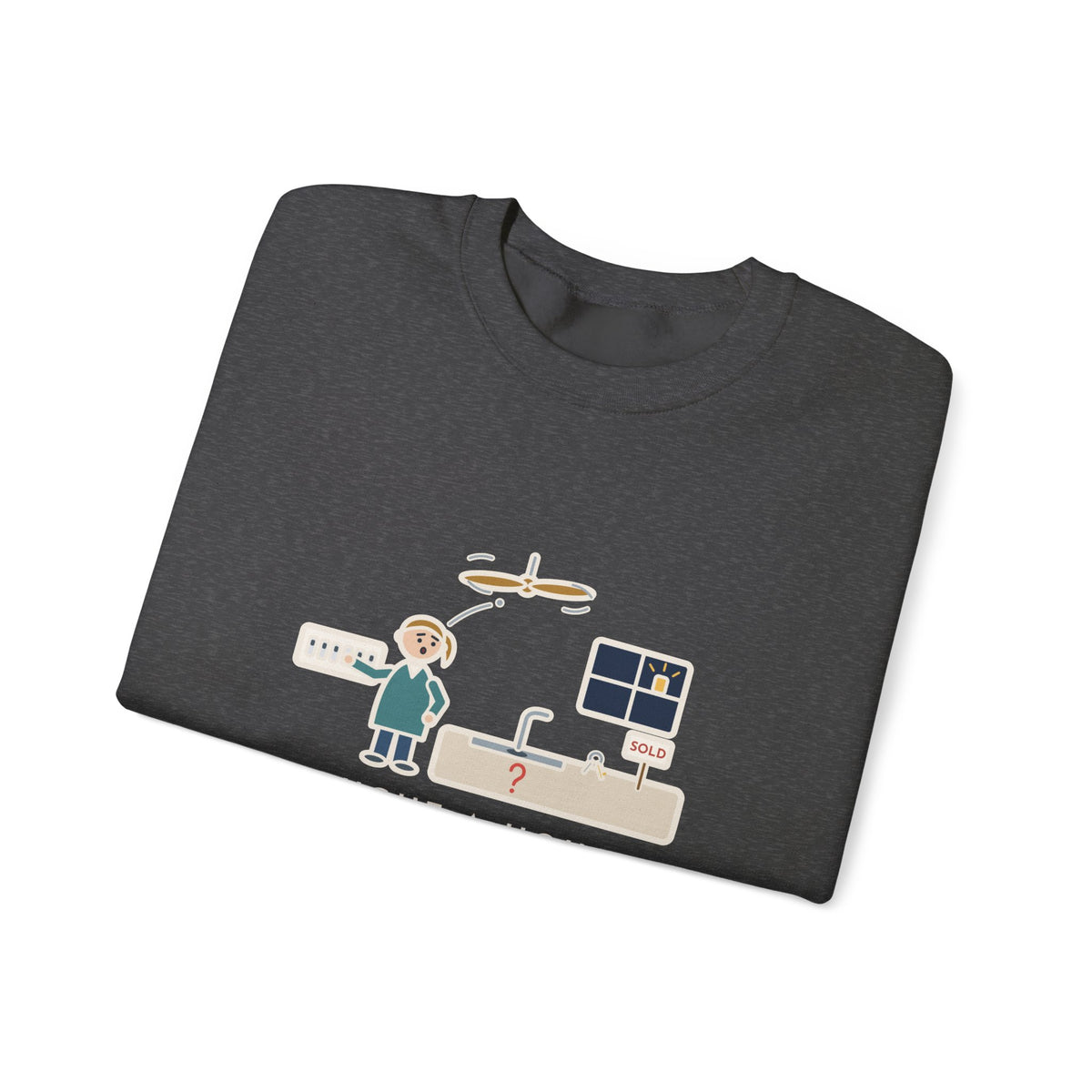 New Homeowner Sweatshirt, First Weekend Finding Which Switch Runs the Garbage Disposal, Funny Switch Plate Crewneck