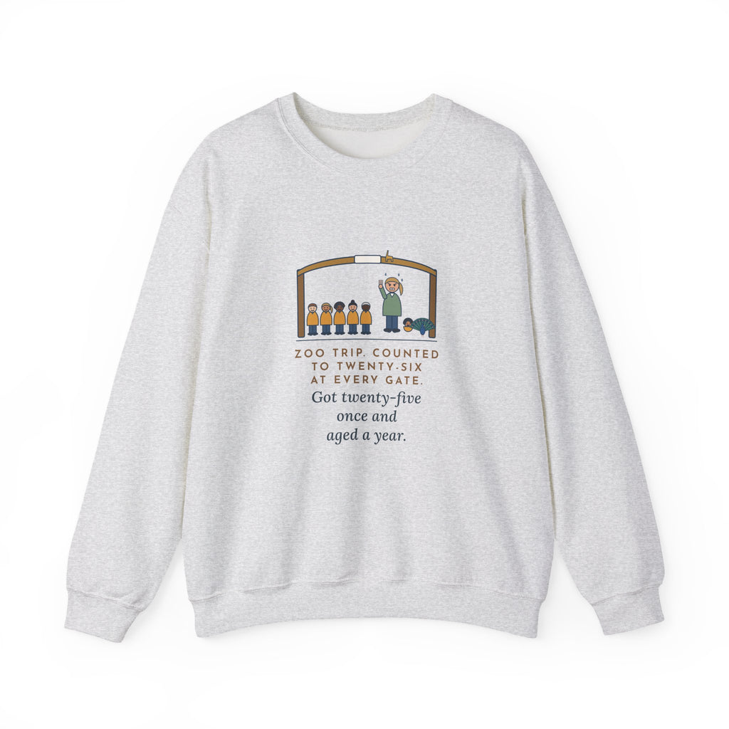 Field Trip Crewneck Sweatshirt - Counted Twenty-Five Once and Aged a Year