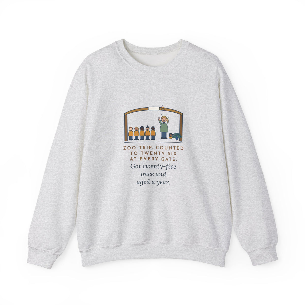 Field Trip Crewneck Sweatshirt - Counted Twenty-Five Once and Aged a Year