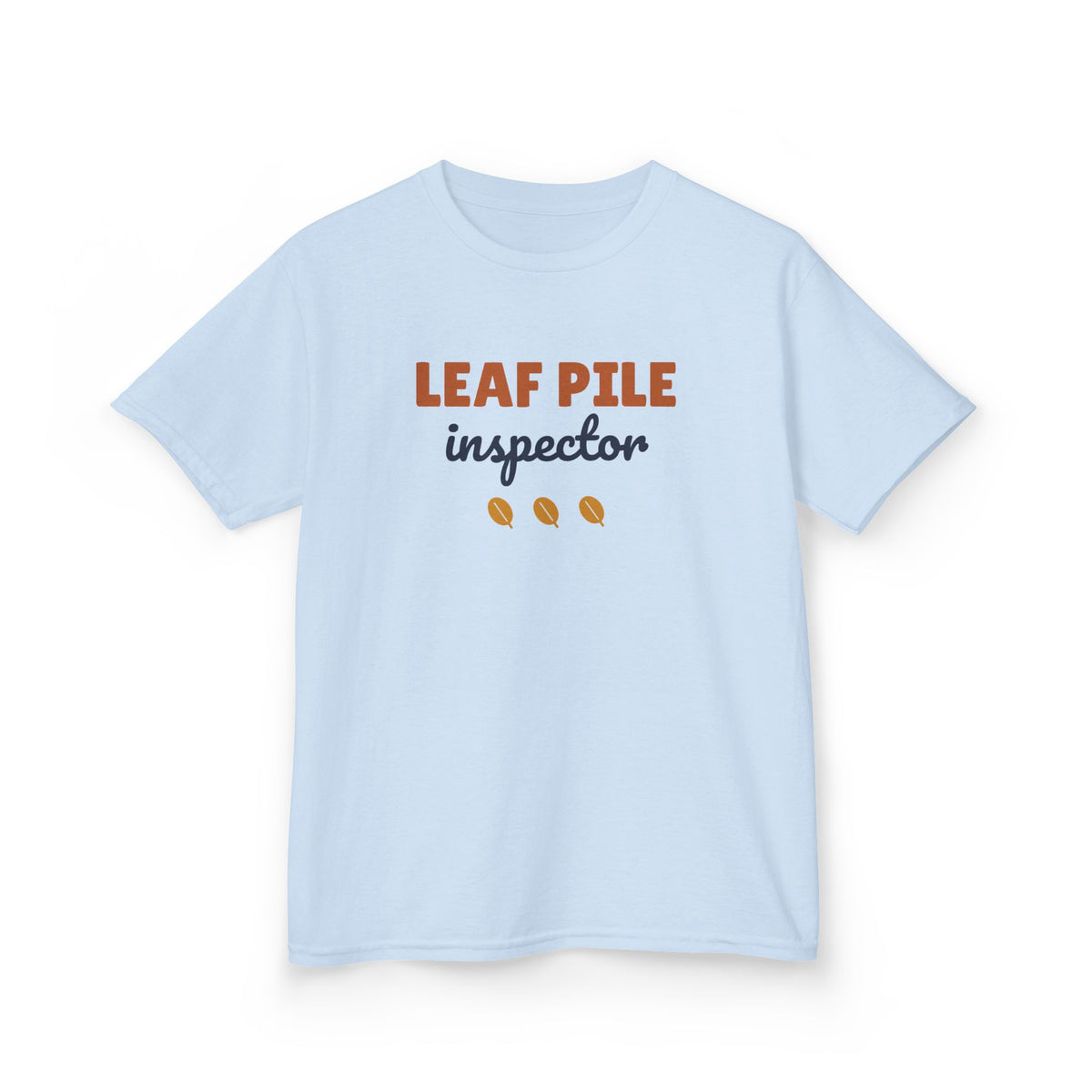 Leaf Pile Inspector Youth T-Shirt, Fall Kids Tee