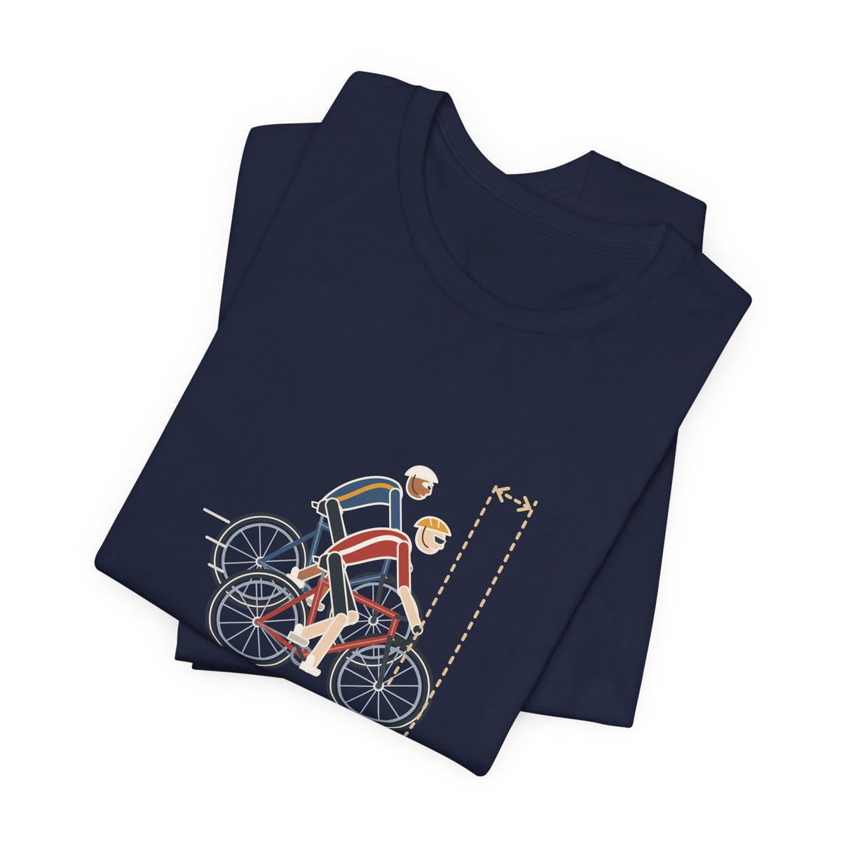 Road Cycling T-Shirt - Stop Half-Wheeling Me. Funny Group Ride Cyclist Tee