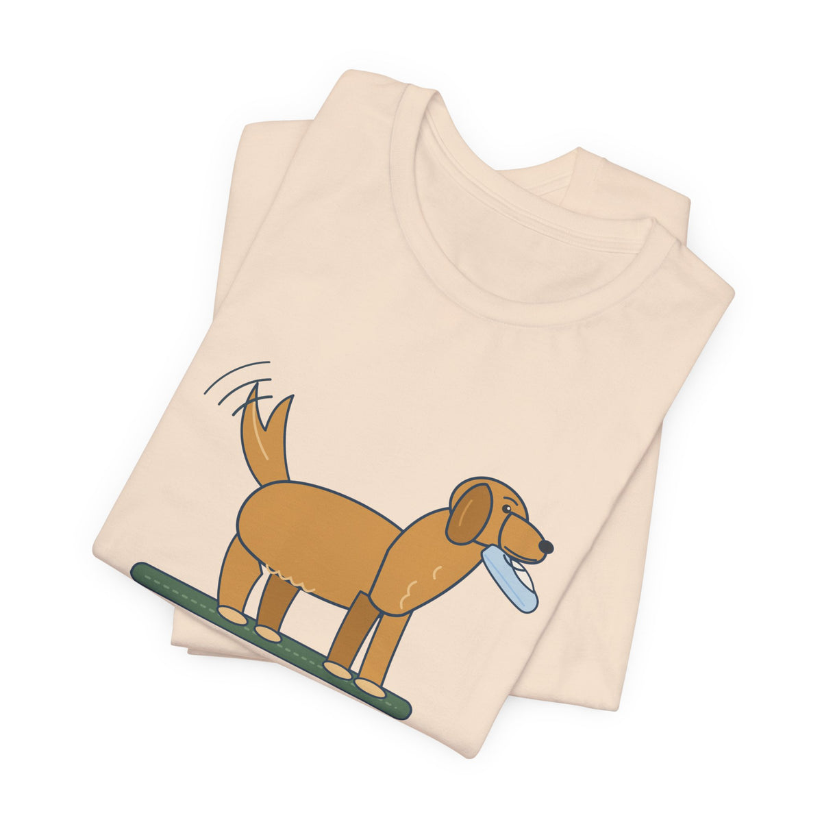 Golden Retriever T-Shirt - Gift in Mouth, Tail in Overdrive Funny Golden Owner Tee