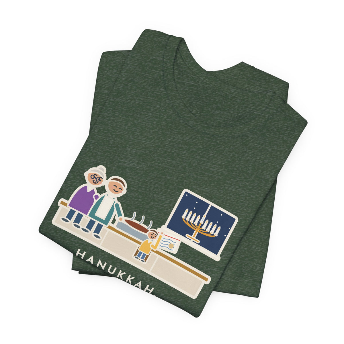 Funny Hanukkah Brisket T-Shirt, Grandma's Recipe, Three Generations, the Same Index Card, Recipe Card Tee