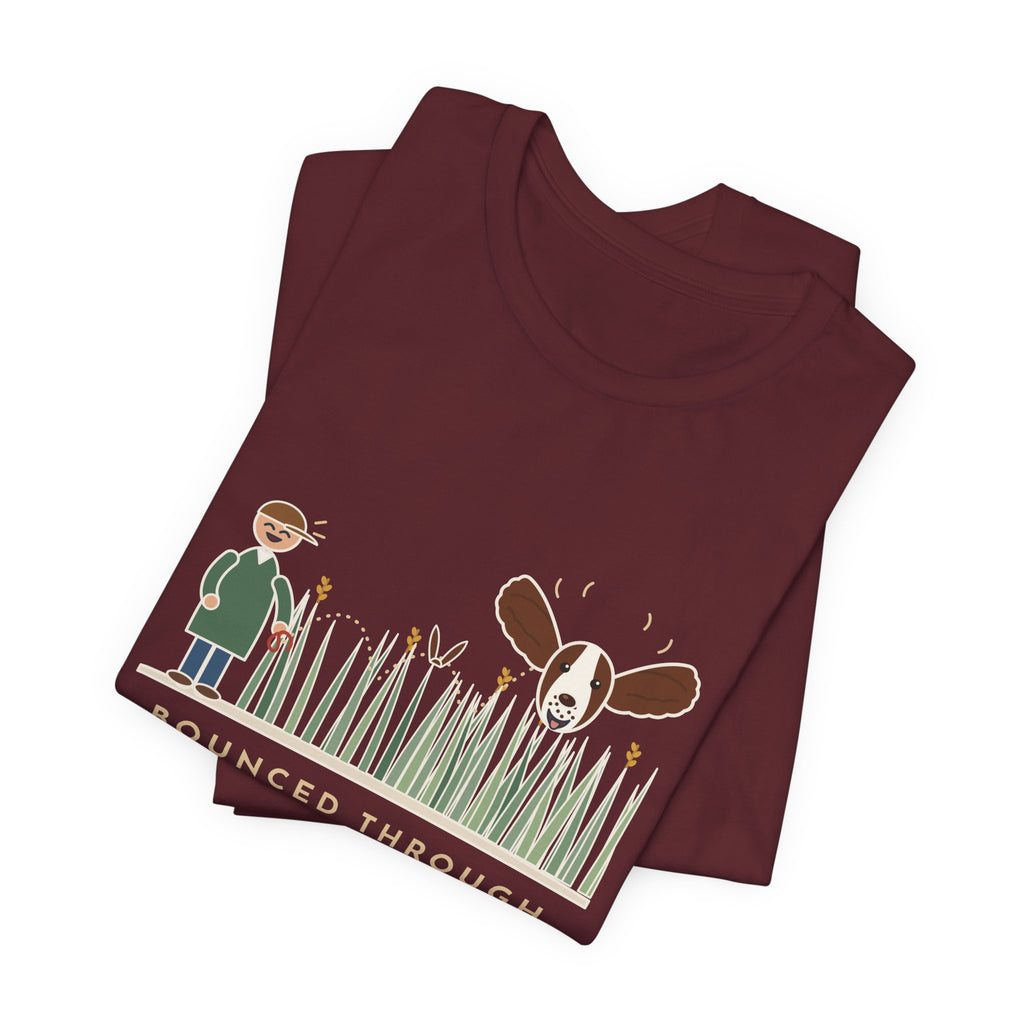 English Springer Spaniel T-Shirt - Bounced Through the Tall Grass, Only the Ears Showed Dog Tee