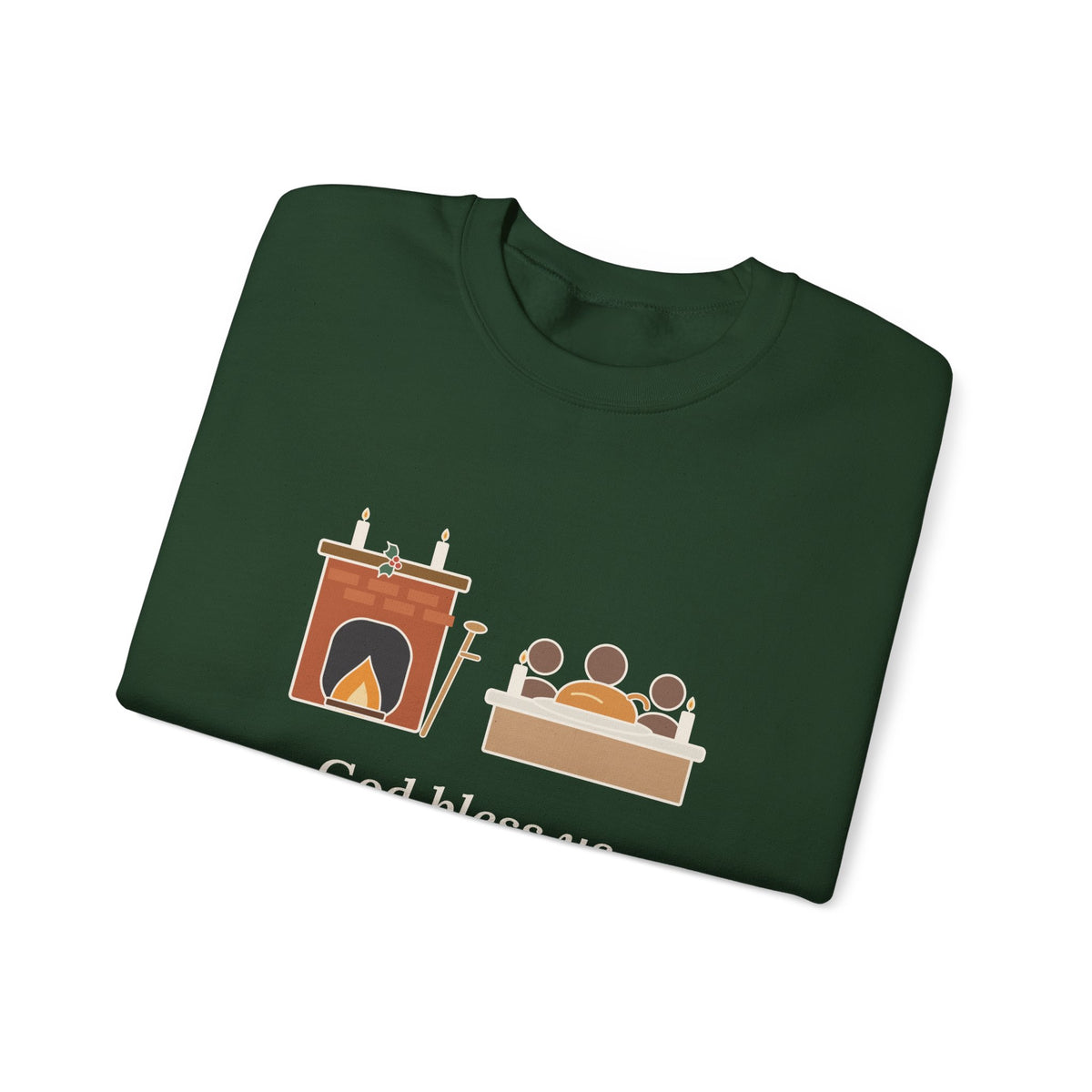 God Bless Us Every One Sweatshirt, Christmas Dickens Quote Crewneck with Hearth and Goose