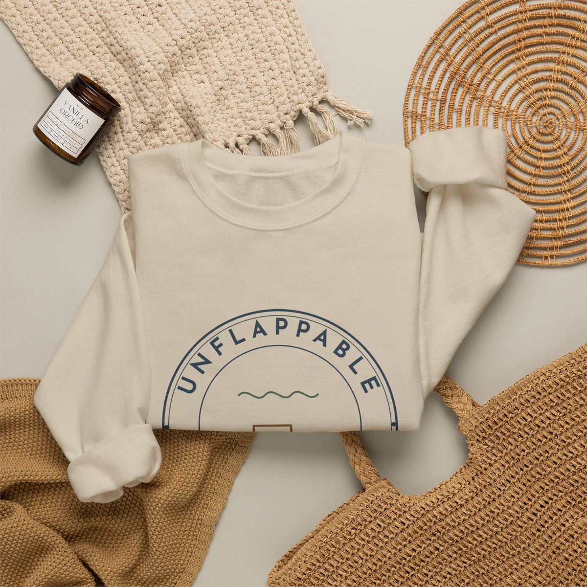 ER Nurse Crewneck Sweatshirt - Unflappable Since Triage Cozy Emergency Nurse Gift