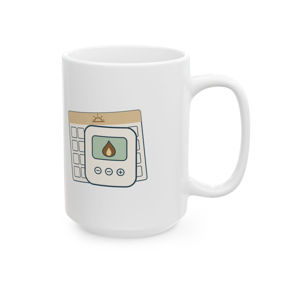 Large 15oz HVAC Mug - It Was Set to Heat Funny HVAC Technician Gift